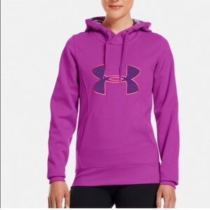 Under Armour Hoodie Women’s Semi-Fitted Purple Orchid Cold Gear Storm Size M